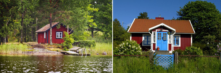 sommarstuga collage